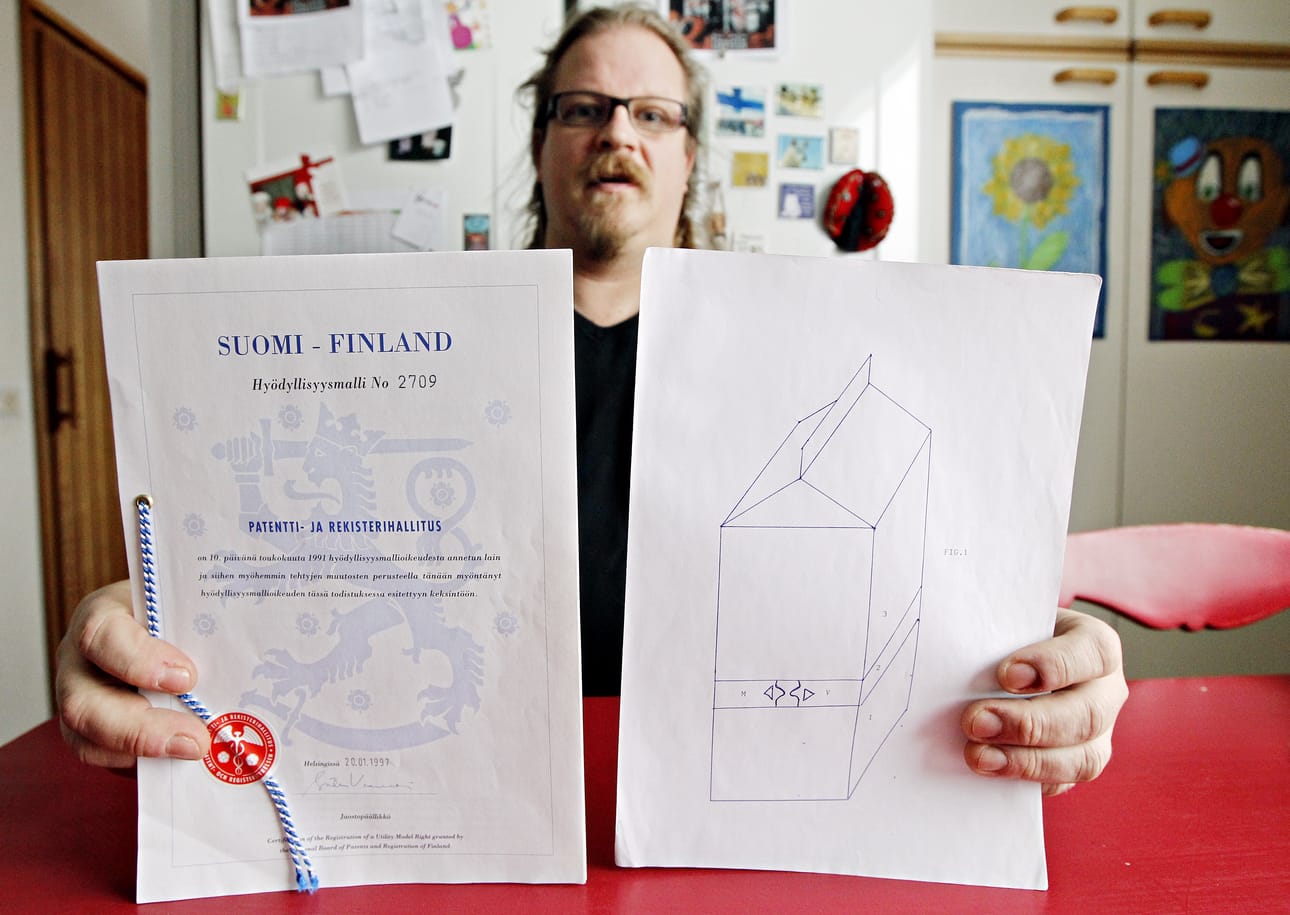 Kiiminkiläinen Juha-Pekka Sillanpää keksi halkaistavan jugurttipurkin.