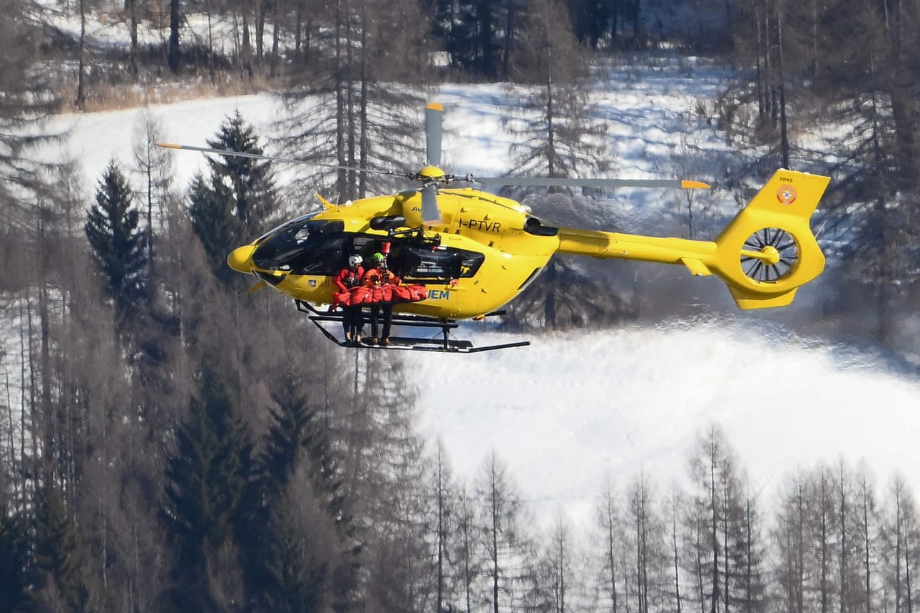 Lindsey Vonn vietiin helikopterilla pois onnettomuuspaikalta.