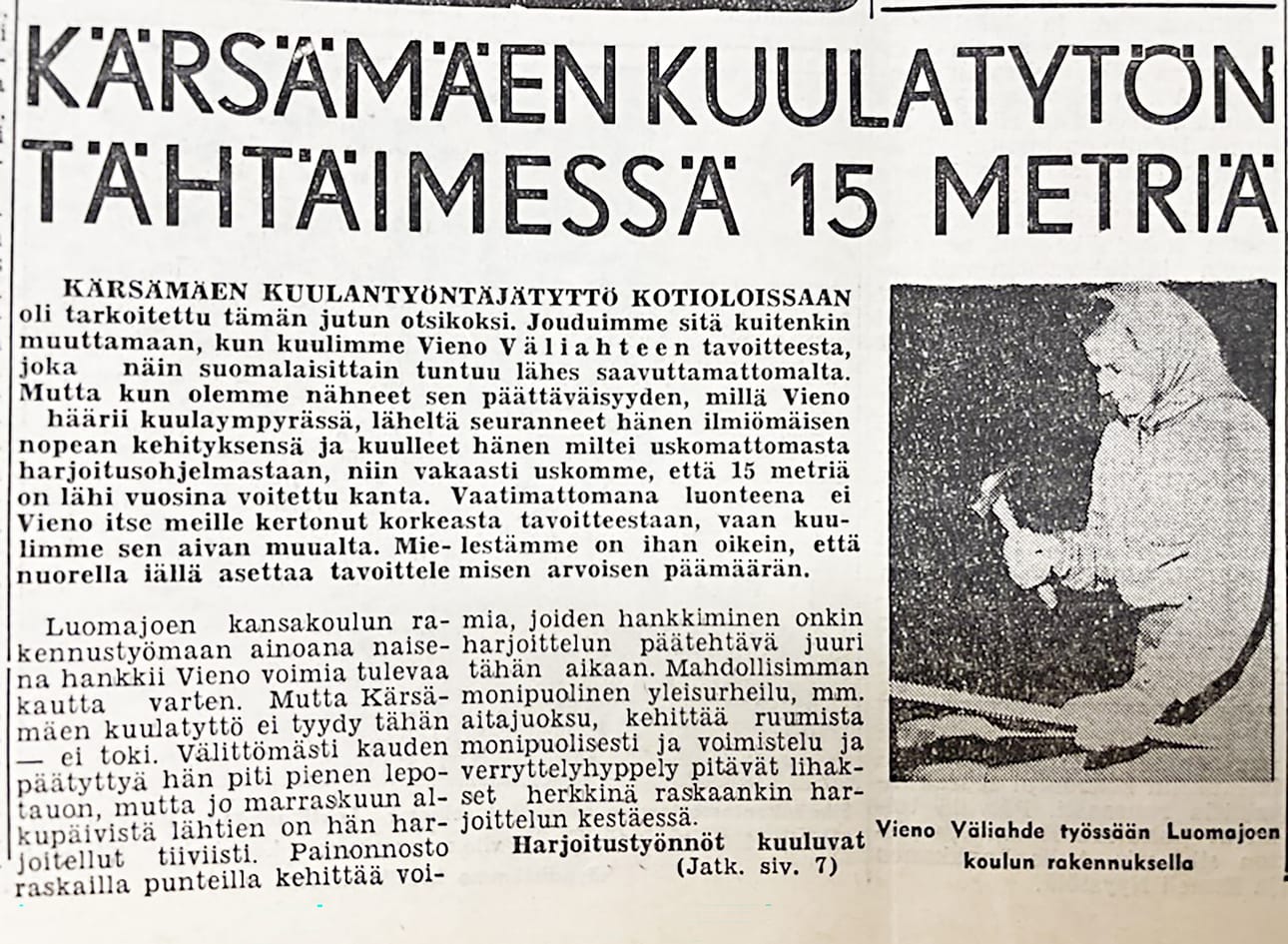 Pyhäjokiseudun lehtileike 15.12.1960