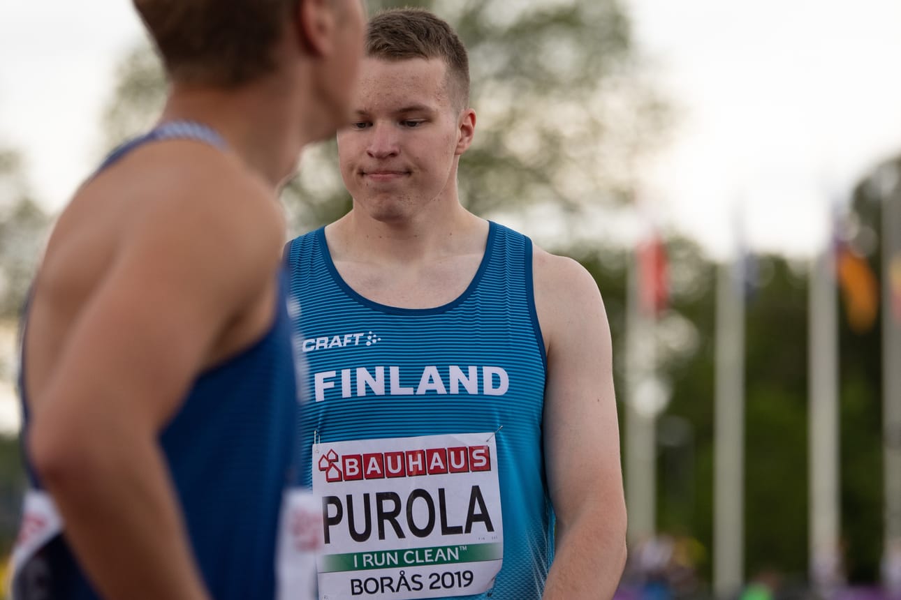 Oulun Pyrinnön Samuel Purola jäi täpärästi ulos loppukilpailusta nuorten EM-kisoissa.