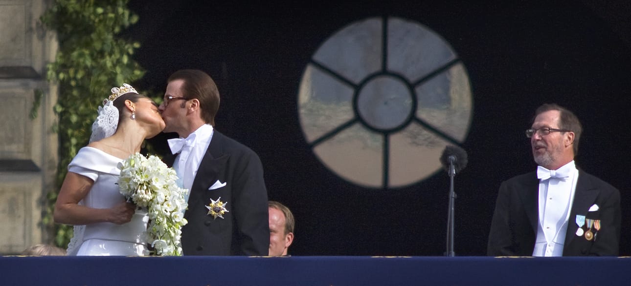 Ruotsin kruununprinsessa Victorian ja prinssi Danielin häät järjestettiin Tukholmassa vuonna 2010. Ensi kuussa pari saapuu vierailulle Vaasaan. Arkistokuva.