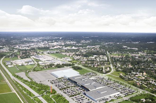 Lakeuden Ankkuri on kooltaan noin 58 000 neliötä, joista 12 000 neliötä on varattu Joupin Citymarketille. Kuva: YIT