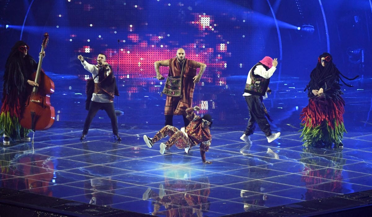 Ukrainaa Euroviisuissa edustaa Kalush Orchestra. LEHTIKUVA / JUSSI NUKARI