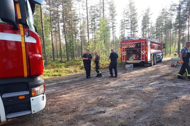 Kansallispuistossa syttyi palo keskiviikkona. KUVA: JORMA HAVULA