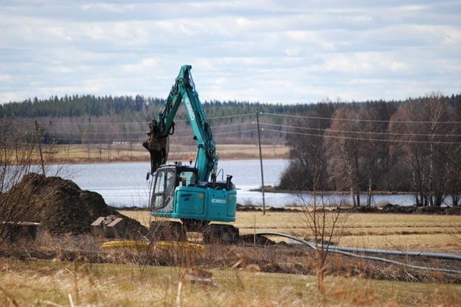 Alavuden uusi, Aurinkorannan asuntoalue on rakentumassa, ja osasta tonttejakin voi jo tehdä tarjouksia. ARKISTOKUVA: EEVA-LIISA KULJU