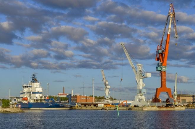 Merenkurkun liikenteen uusi laiva tehdään Raumalla. Laivayhtiö Kvarken Link on solminut laivasta aiesopimuksen Rauma Marine Constructions -telakan kanssa. KUVA: ESA URHONEN