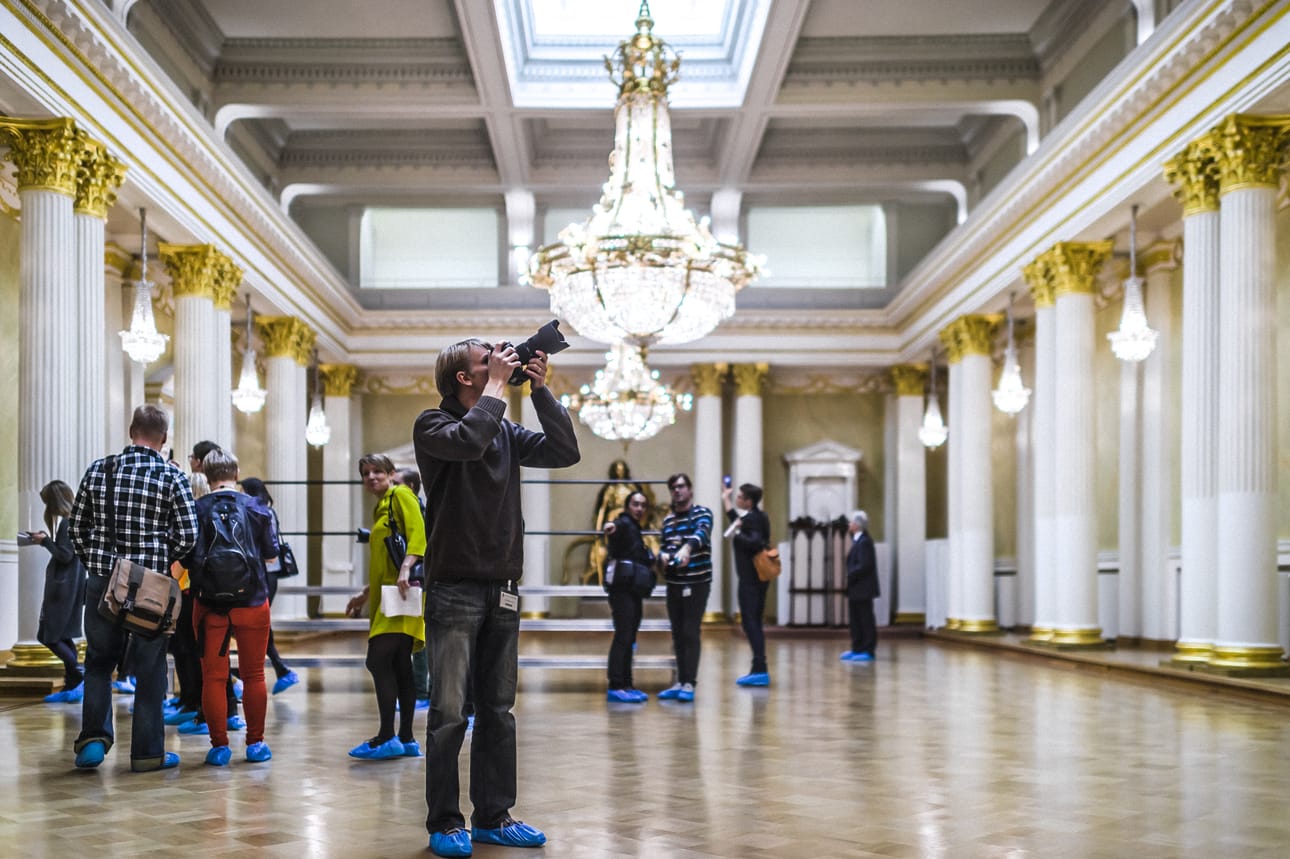 Uusittuun presidentinlinnaan pääsi tutustumaan perjantaina.