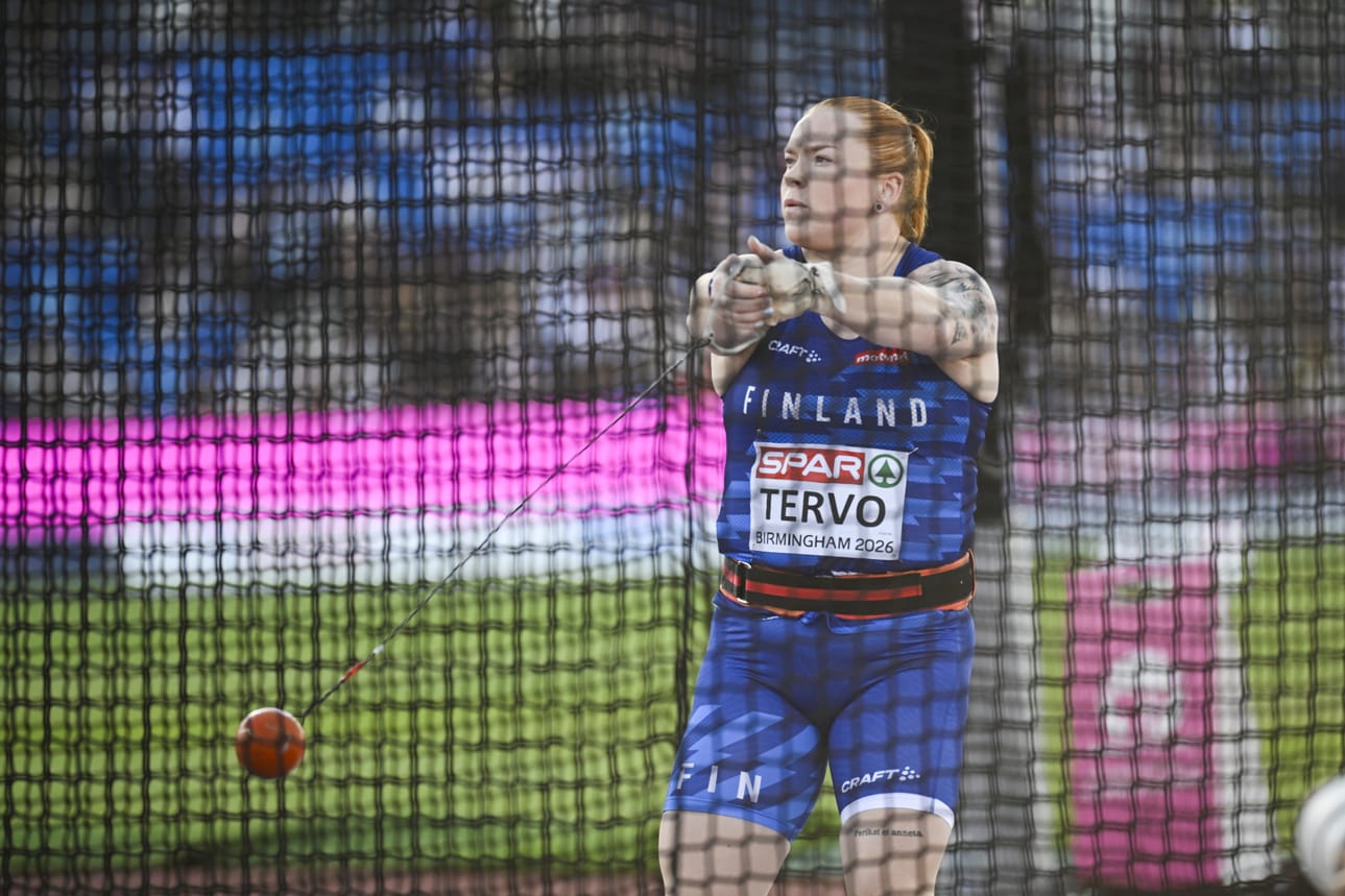 Krista Tervo onnistui EM-karsinnassa kolmannella heitollaan.