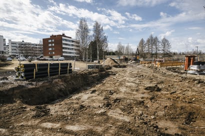 Lainaanrantaan rakentuu pyöräbaana ja tulvamuuri – muuri suojaa Rovaniemellä keskimäärin kerran sadassa vuodessa toteutuvalta suurtulvalta
