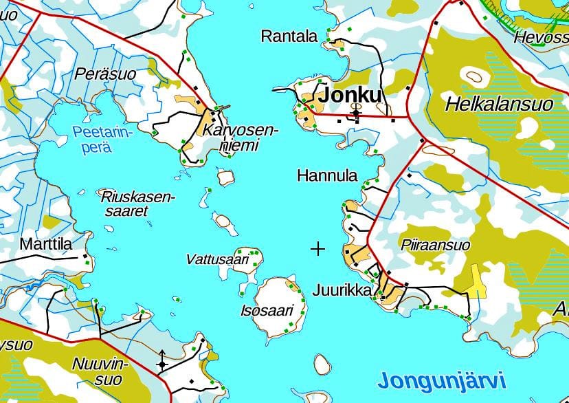 Tuli yritti päästä irti Jongunjärven Vattusaaressa. Sammutuskalusto vietiin paikalle moottorikelkoilla.
