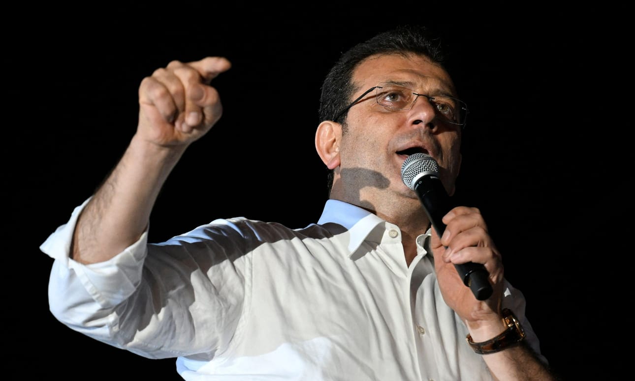 Ekrem Imamoglu on Turkin suosituimpia poliitikkoja. LEHTIKUVA / AFP