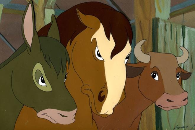 Animaatioklassikkoa Eläinten vallankumous nähdään harvoin televisiossa. Sortotarina perustuu George Orwellin samannimiseen romaaniin. KUVA: Park Circus Film Co/Yle Kuvapalvelu