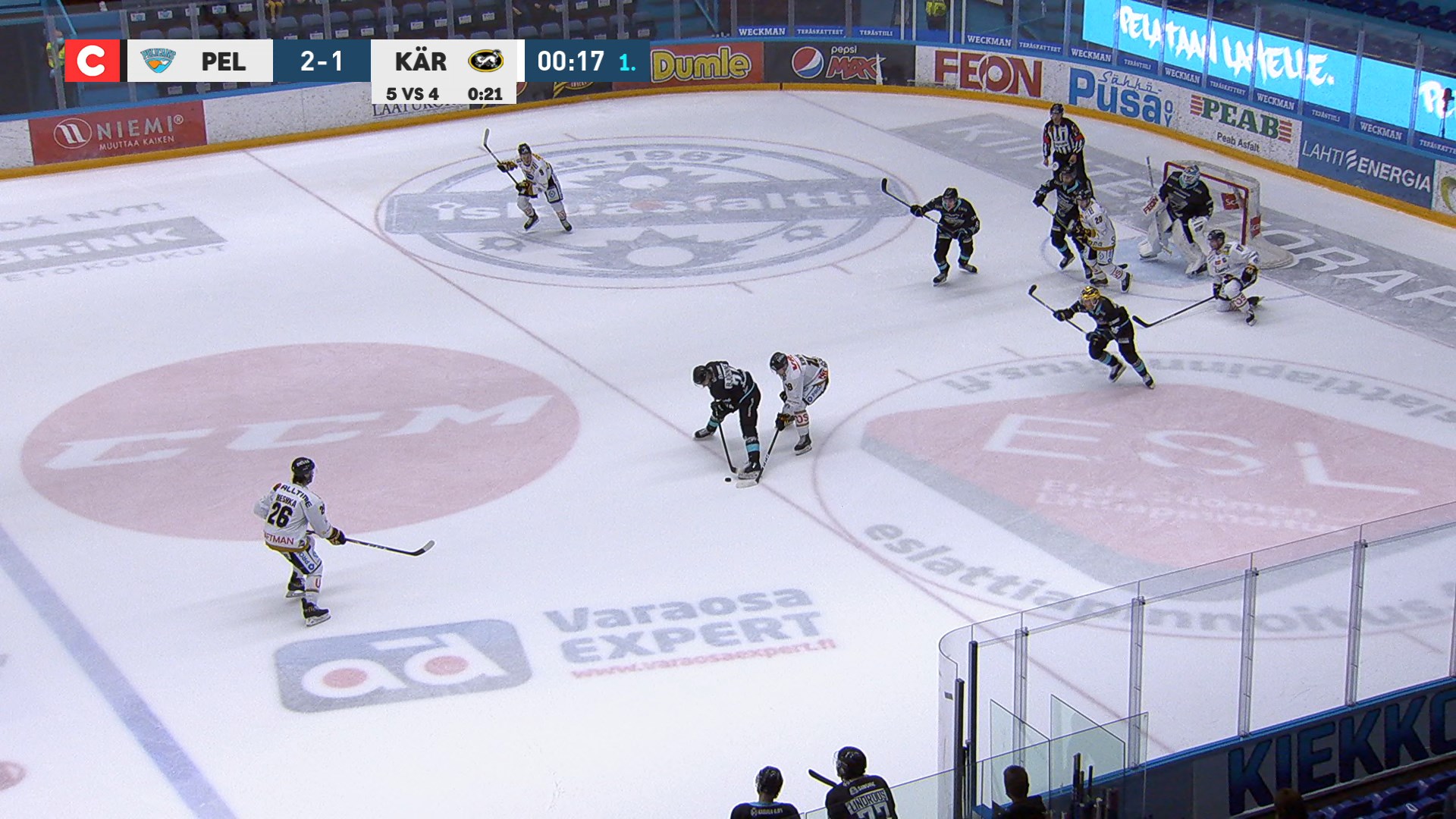 Kärppä-kapteeni Pyörälä tasoittaa 2–2:een