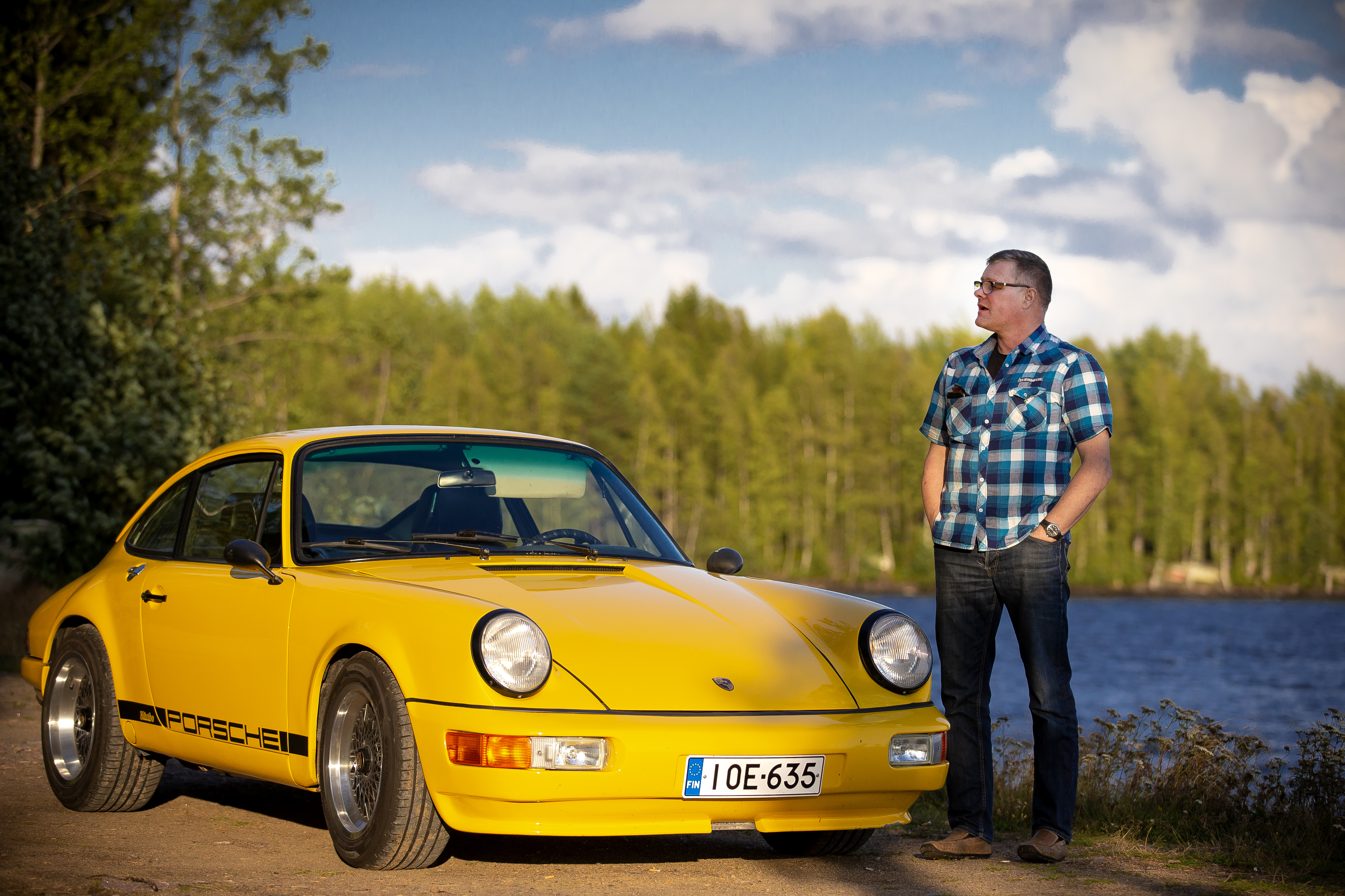 Maurits Vanhatalo katsastutti Porschensa viime syksynä. Aika on nyt viimeinkin valmis ulkoilulle. 