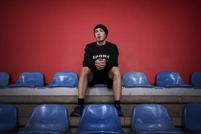 Jonathan Iilahti debytoi liiga-Sportin maalilla perjantain Lukko-ottelussa. Kuva: Jarno Pellinen