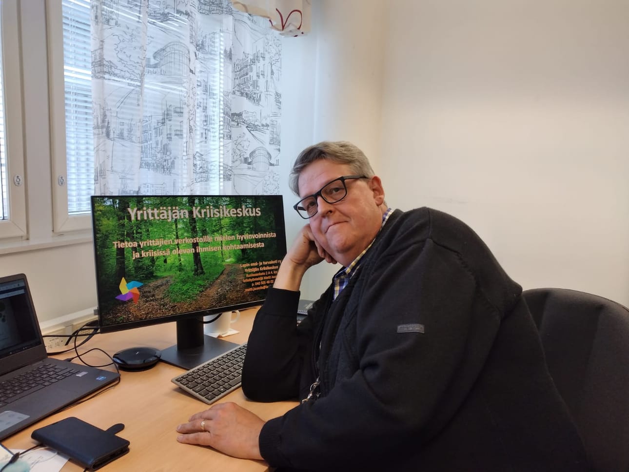 Yrittäjän haaste voi johtua myös muusta kuin työuupumuksesta, kuten avioerosta, läheisen menettämisestä tai sairastumisesta. Nämä kaikki vaikuttavat omaan jaksamiseen, kertoo Yrittäjän Kriisikeskuksen Rovaniemen pisteen kriisityöntekijä Matti Juusola.