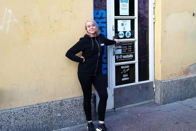 Narikkatorilla sijaitseva Helsingin Walkerstalo on keskeinen paikka Jessica Hakalan nykyisessä työssä.