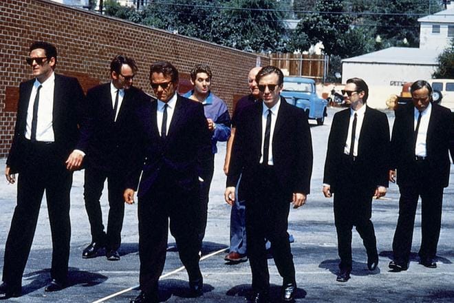 Reservoir Dogs on gangsteridraama välienselvittelystä epäonnistuneen keikan jälkeen. Pääosissa ovat Harvey Keitel, Tim Roth, Michael Madsen ja Chris Penn. KUVA: Sub