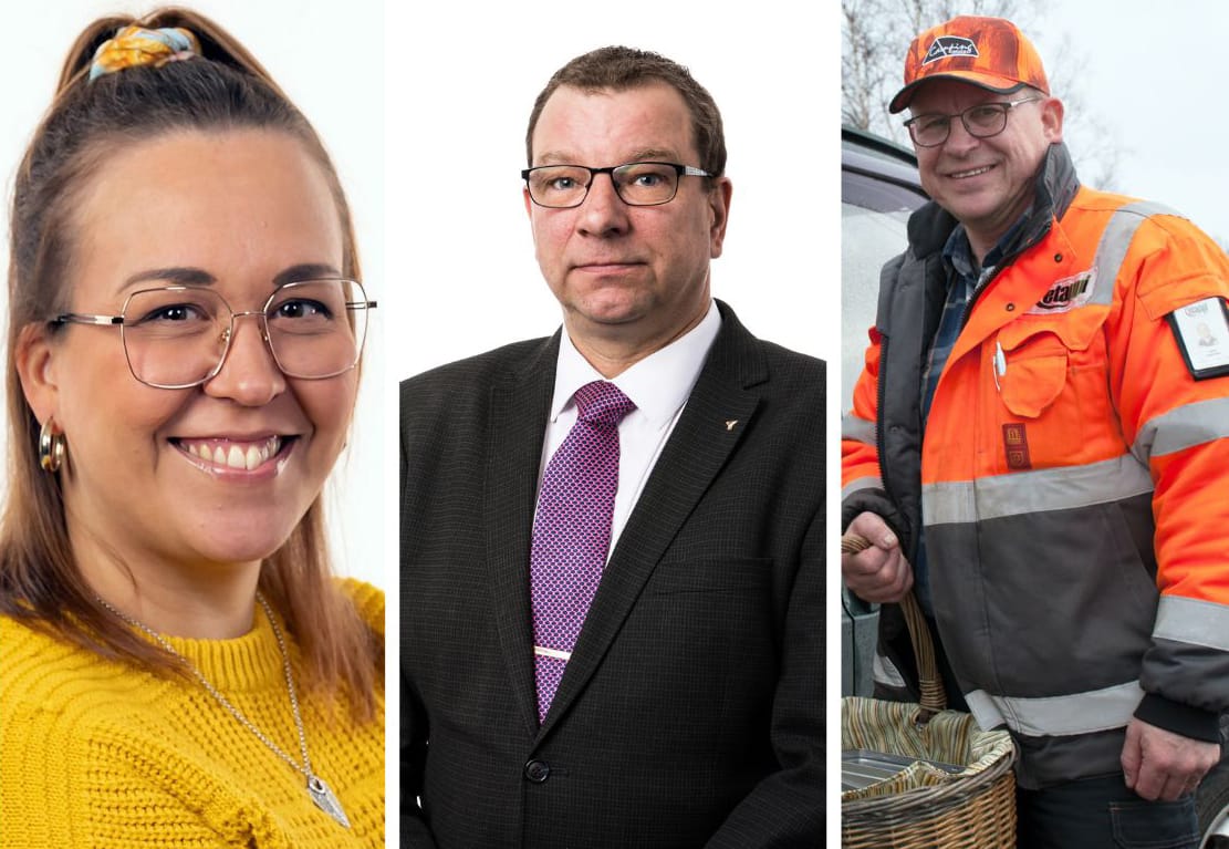 Erja Gadd, Marko Vainionpää ja Tauno Lampinen edustavat paikallisia perussuomalaisia piirihallituksessa ensi vuonna.