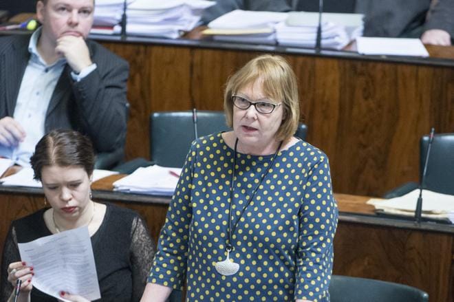 Annika Lapintie on johtanut perustuslakivaliokuntaa tämän vaalikauden ajan. KUVA: Pekka Lassila