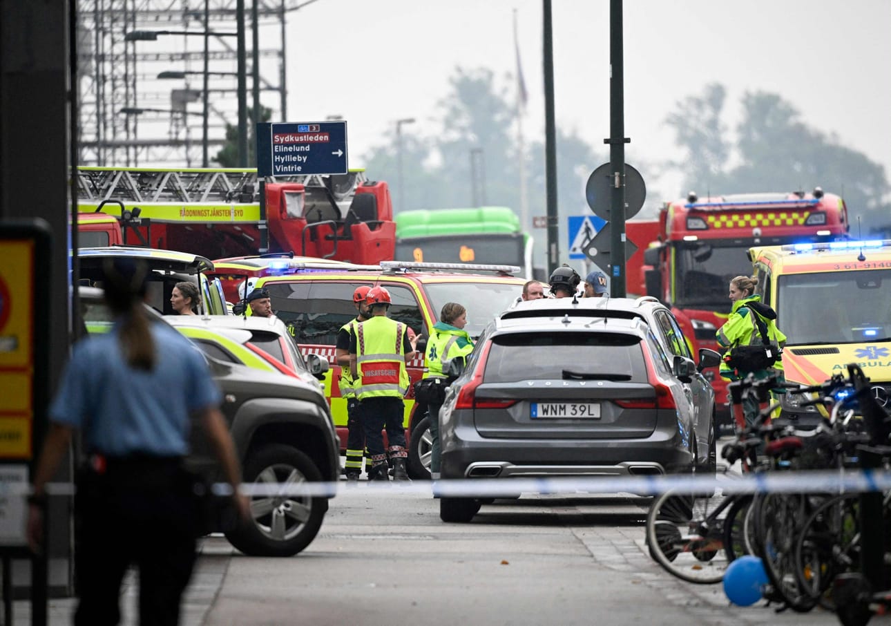 Ampuminen tapahtui Emporia-ostoskeskuksessa Malmössä. LEHTIKUVA/AFP