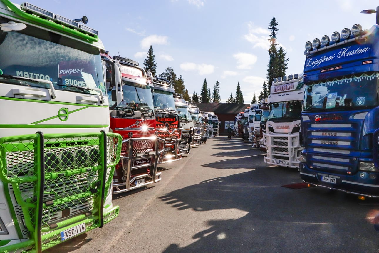 Syötteellä oli Truck Weekendissä esillä kolmesataa raskasta ajoneuvoa.