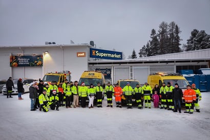 Operaatio Lumihiutale käynnistyi Pudasjärvellä – Autoliiton tiepalvelu turvaa matkaa joulunpyhien yli