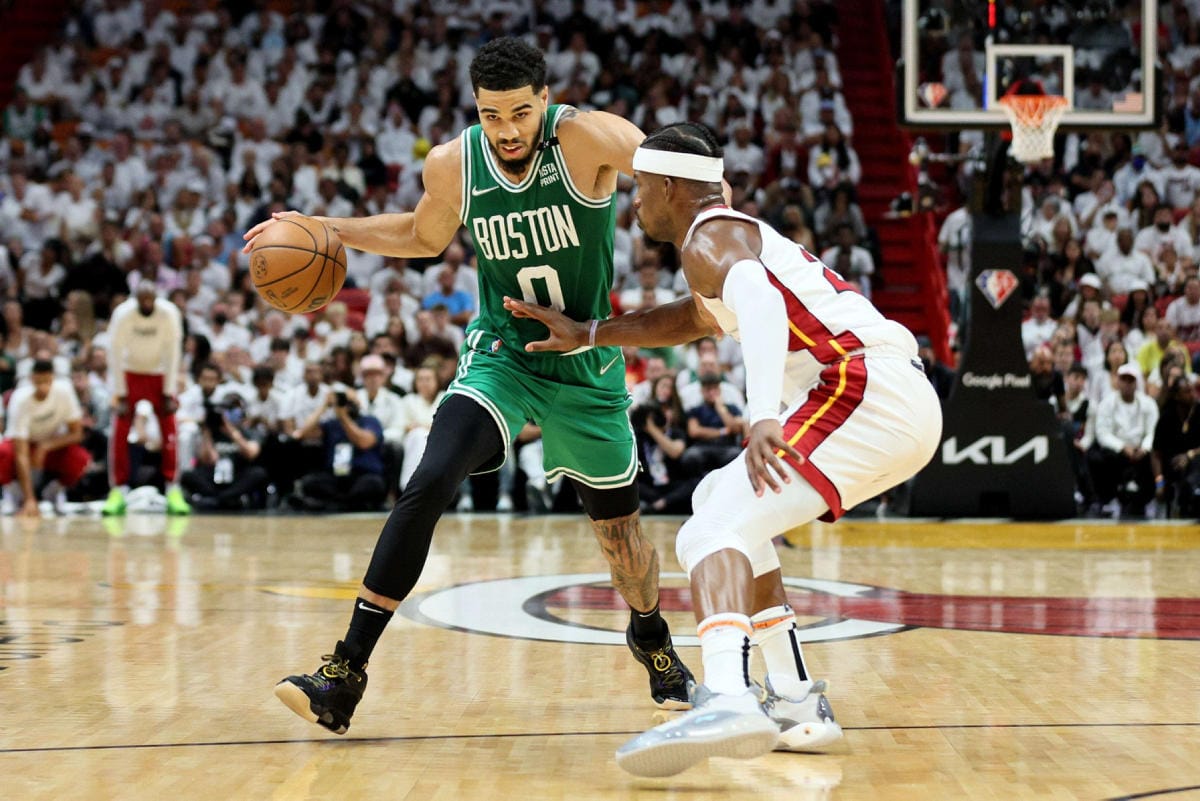 Loppuottelusarjassa Boston kohtaa Golden State Warriorsin. LEHTIKUVA / Getty Images / AFP