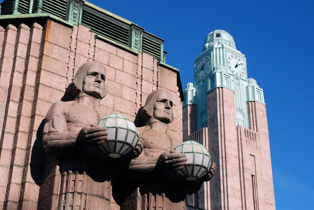 Helsingin rautatieasema.