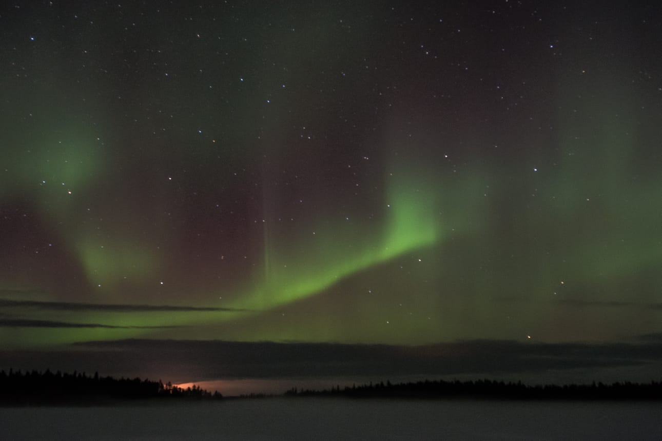 Keskiviikon-torstain aikana revontulien mahdollisuus on jälleen hyvä, mutta myös pakkanen paukkuu.