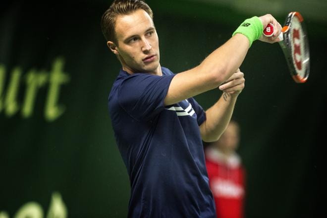 Henri Kontinen näytti osaamistaan näytösotteluissa Talissa. KUVA: Kimmo Penttinen
