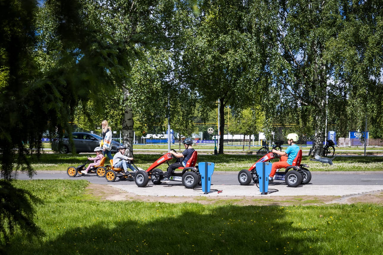 Liikennepuistossa lapset saavat opetella liikennesääntöjä turvallisessa ja ohjatussa ympäristössä.
