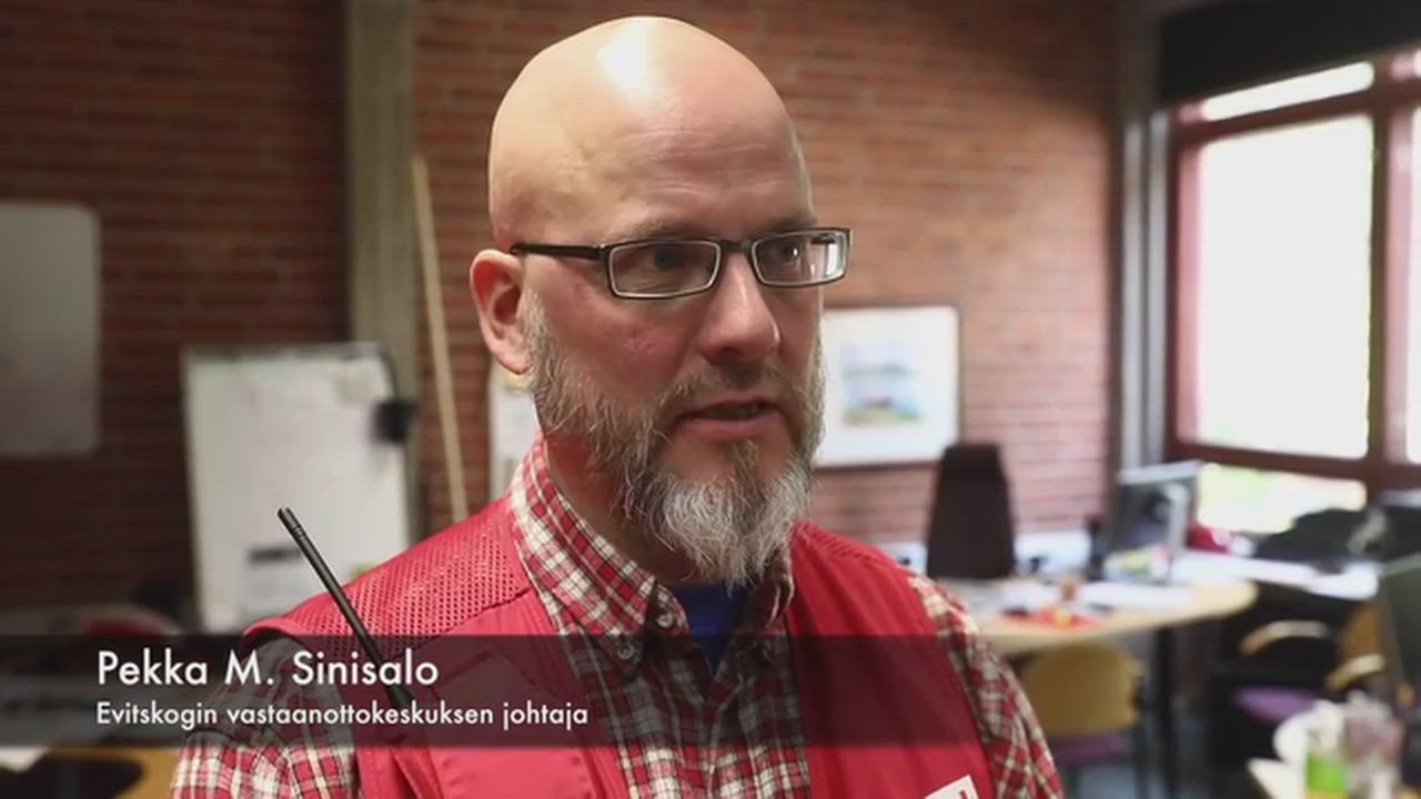 Evitskogin vastaanottokeskuksen johtaja Pekka M. Sinisalo