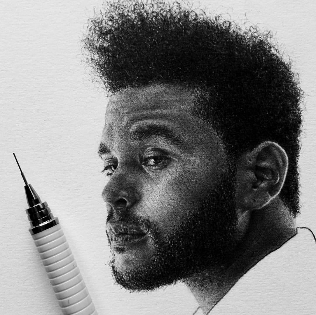 Tältä vuodelta olevan lyijykynäpiirroksen nimi on Weeknd. Se on taiteilijanimi etiopialais-kanadalaisesta R&B-muusikosta ja tuottajasta Abel Makkonen Tesfayesta.
