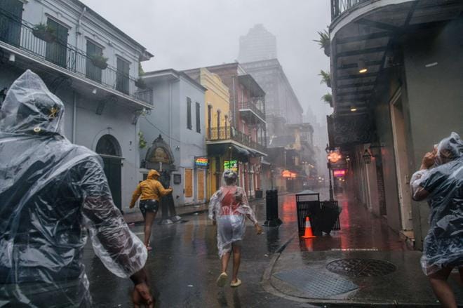New Orleans on hirmumyrsky Idan armoilla. Kuva: Lehtikuva / Getty Images / AFP Brandon Bell