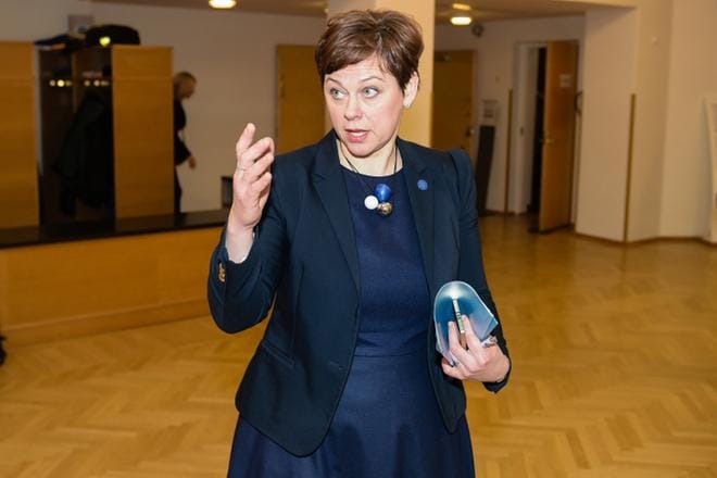 Paula Lehtomäki valittiin korkeaan tehtävään Pohjoismaiden ministerineuvostossa. KUVA: Jarno Kuusinen