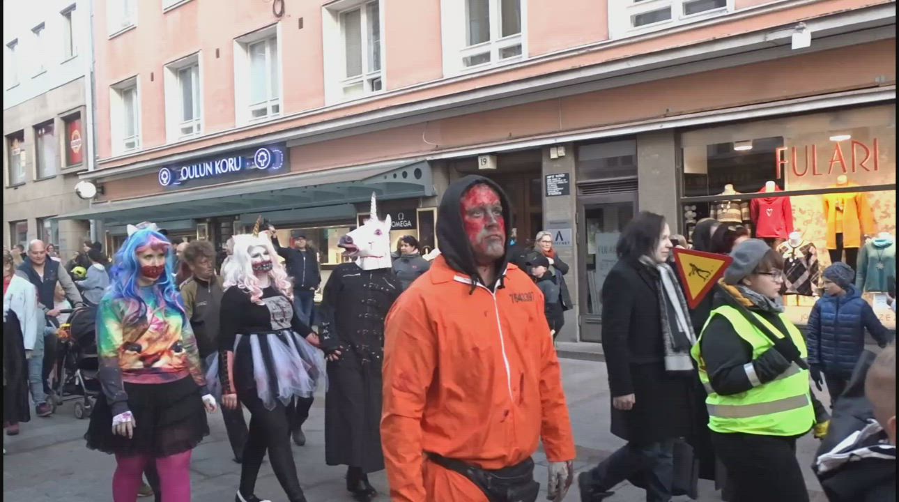 Zombit kulkivat Oulussa
