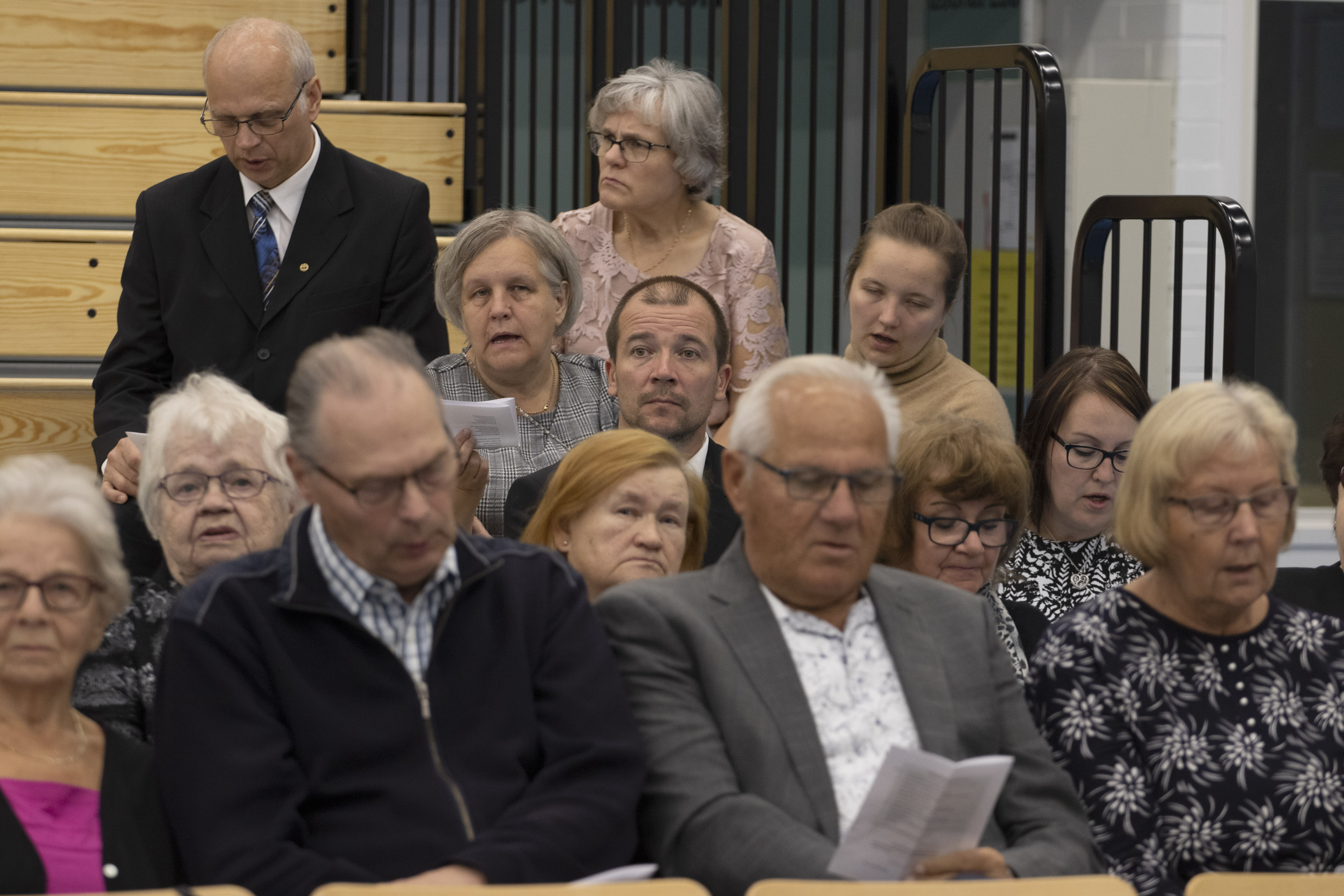 Pyhännän kunta ja seurakunta 110 vuotta juhlavuoden pääjuhla järjestettiin liikuntahallilla.