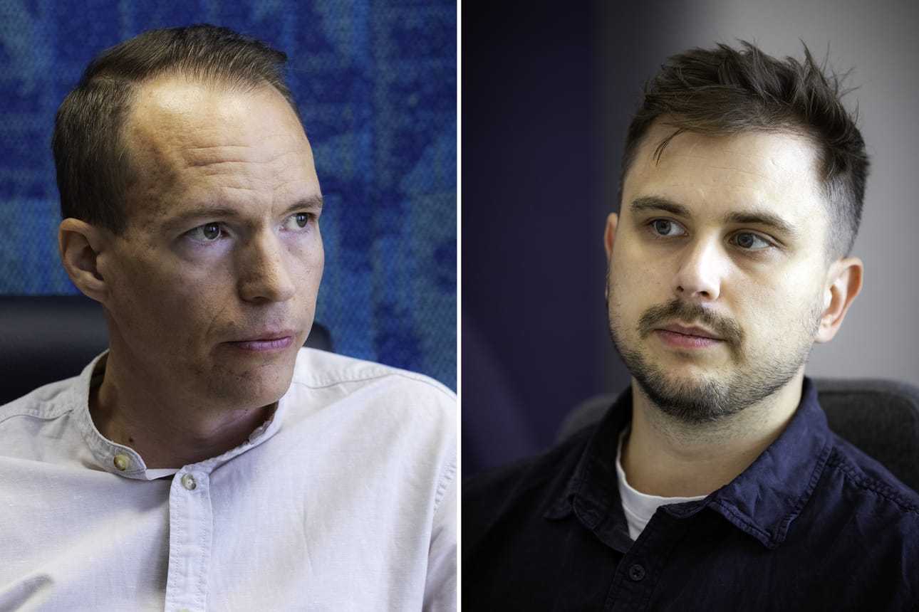 Ted Wallin ja Ossi Nyqvist ovat eri kannoilla siitä, millainen etätyöpolitiikka on toimivinta.