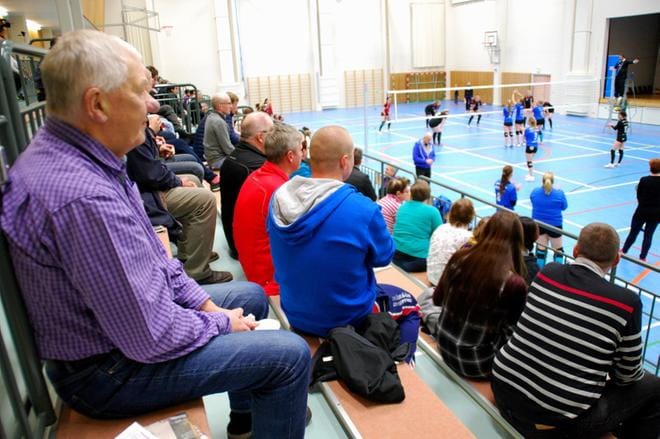 Kristiinahallissa ei toistaiseksi pelata lentopalloa eikä siellä järjestetä muitakaan harjoituksia. ARKISTOKUVA: OLLI PURSIAINEN