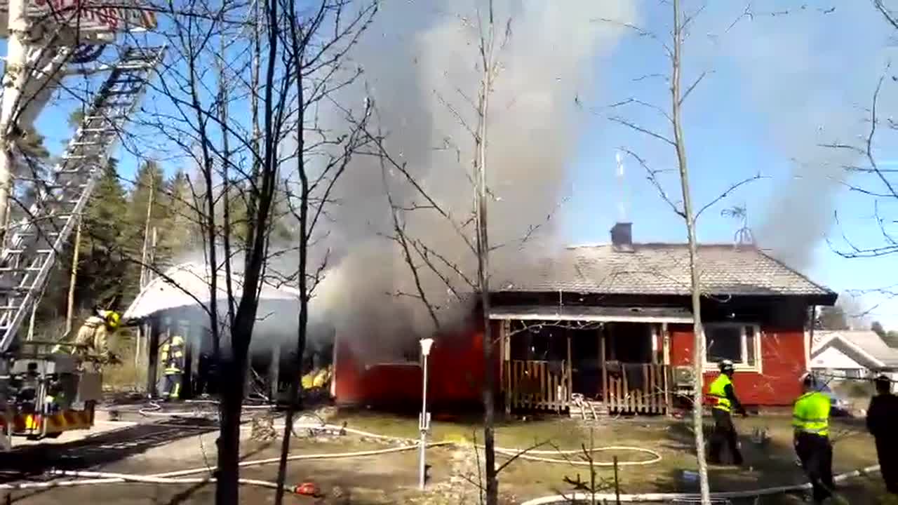 Omakotitalon palo Paavolassa