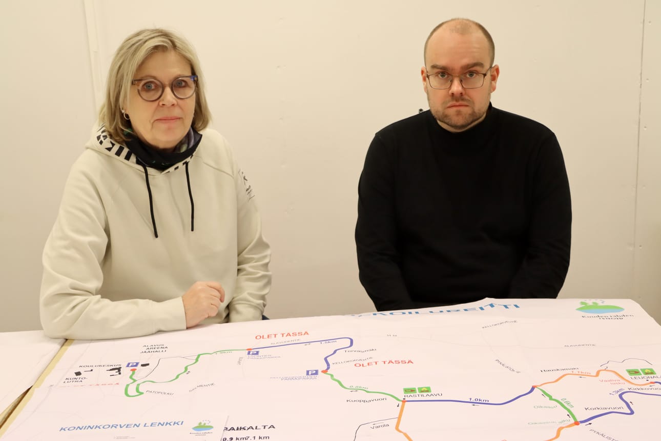 Alavuden kaupungin liikuntapalvelupäällikkö Leena Smolander ja kaupungin vesihuoltolaitoksen päällikkö Timo Seppä tietävät, että ulkoliikuntapaikkojen hoitosuunnitelman toteutuksesta tulee työläs, mutta tärkeä urakka.