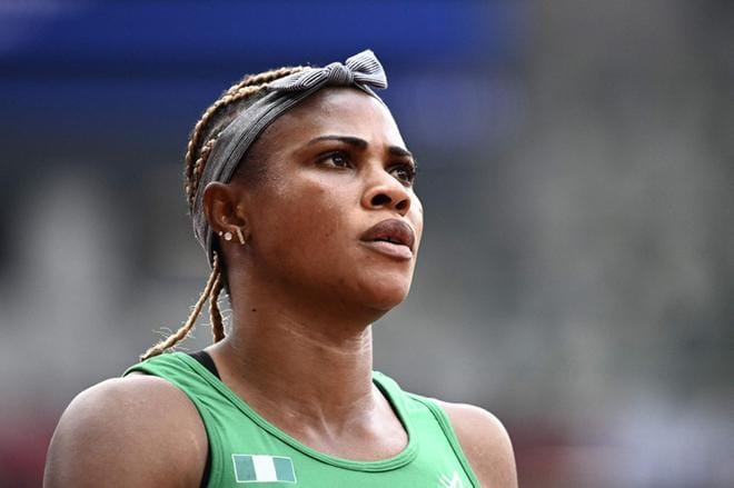 Nigerialaissprintteri Blessing Okagbare on jäänyt kiinni kasvuhormonin käytöstä, ja hänen olympiakisansa ovat ohi. Kuva: Lehtikuva / AFP