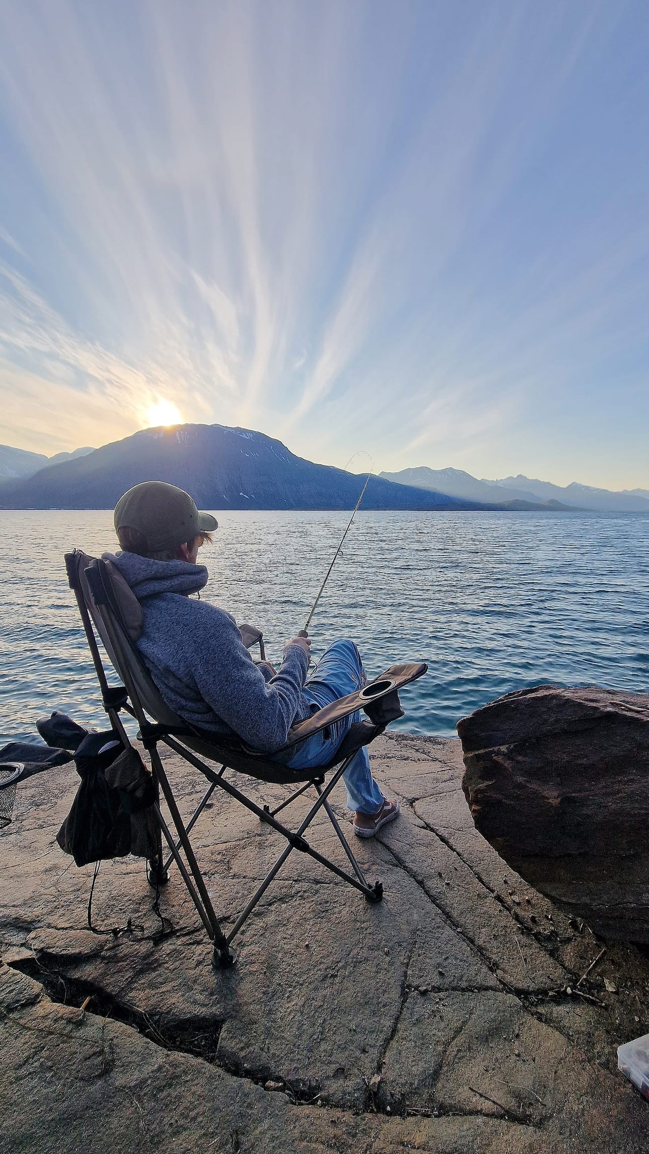 Tämä kuva kertoo paljon. Jyrki Holopainen nauttii elämästään Lapissa.