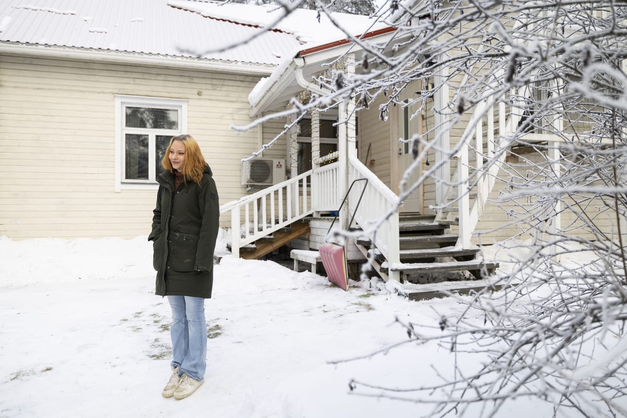 Janette Häätylä osti unelmiensa talon Haapavedeltä vuosi sitten.