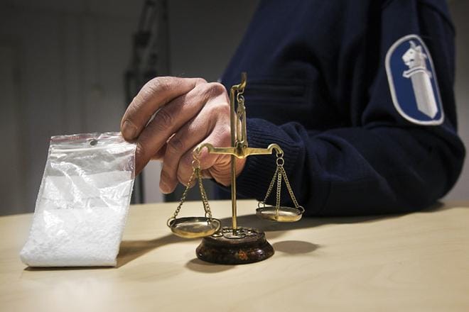 Poliisi on paljastanut pohjalaismaakunnissa monia suuria amfetamiinijuttuja viime vuosien aikana. Kristiinankaupungin tapaus kuuluu kuitenkin aivan suurimpien joukkoon. ARKISTOKUVA: JAAKKO ELENIUS