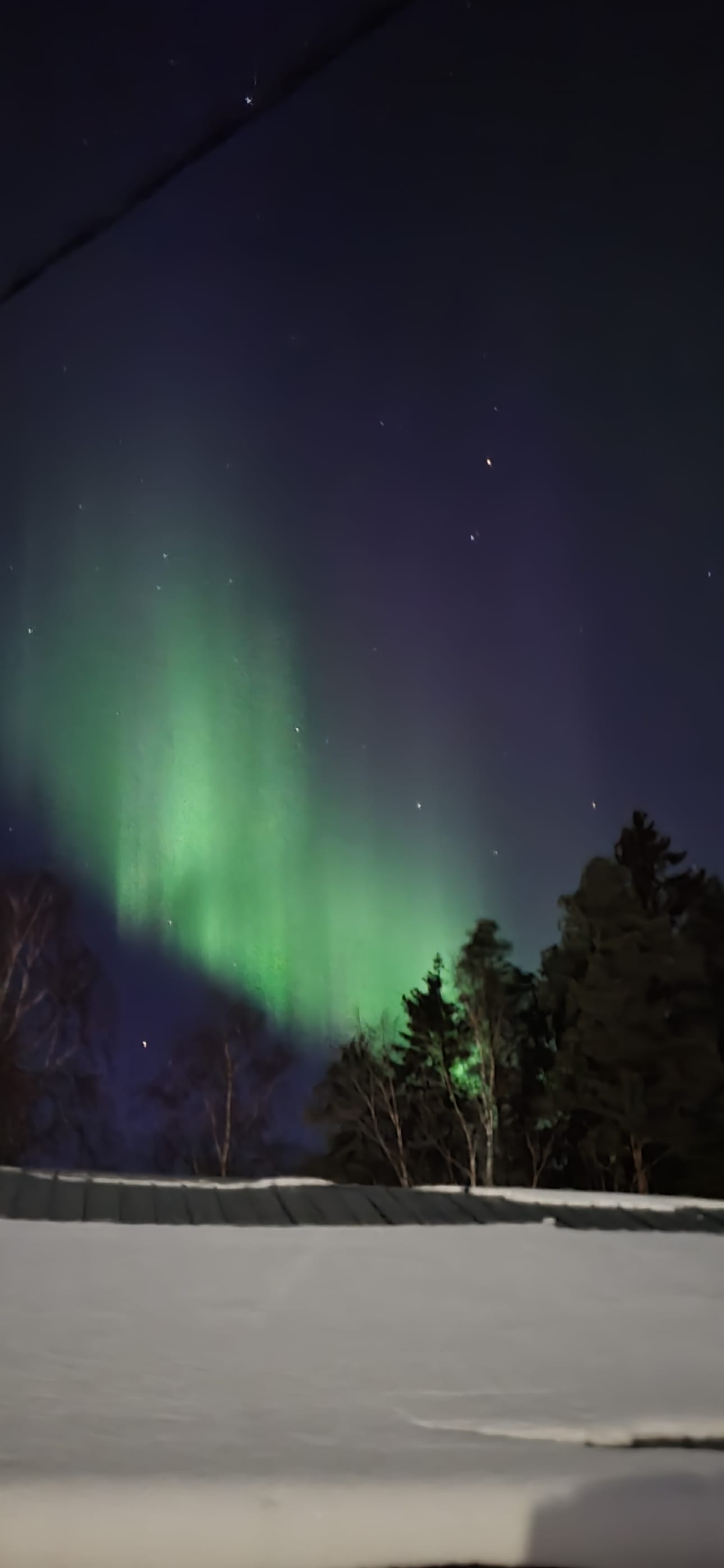 Revontulet Kuortaneen Mäyryn taivaalla.