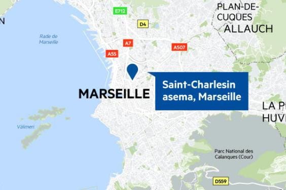 Ranskan poliisi on ampunut kaksi ihmistä puukottaneen henkilön Marseillessa Etelä-Ranskassa. KUVA: Markku Uhari/Maps4News