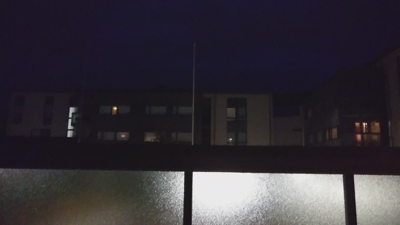 Valoja Oulun yllä