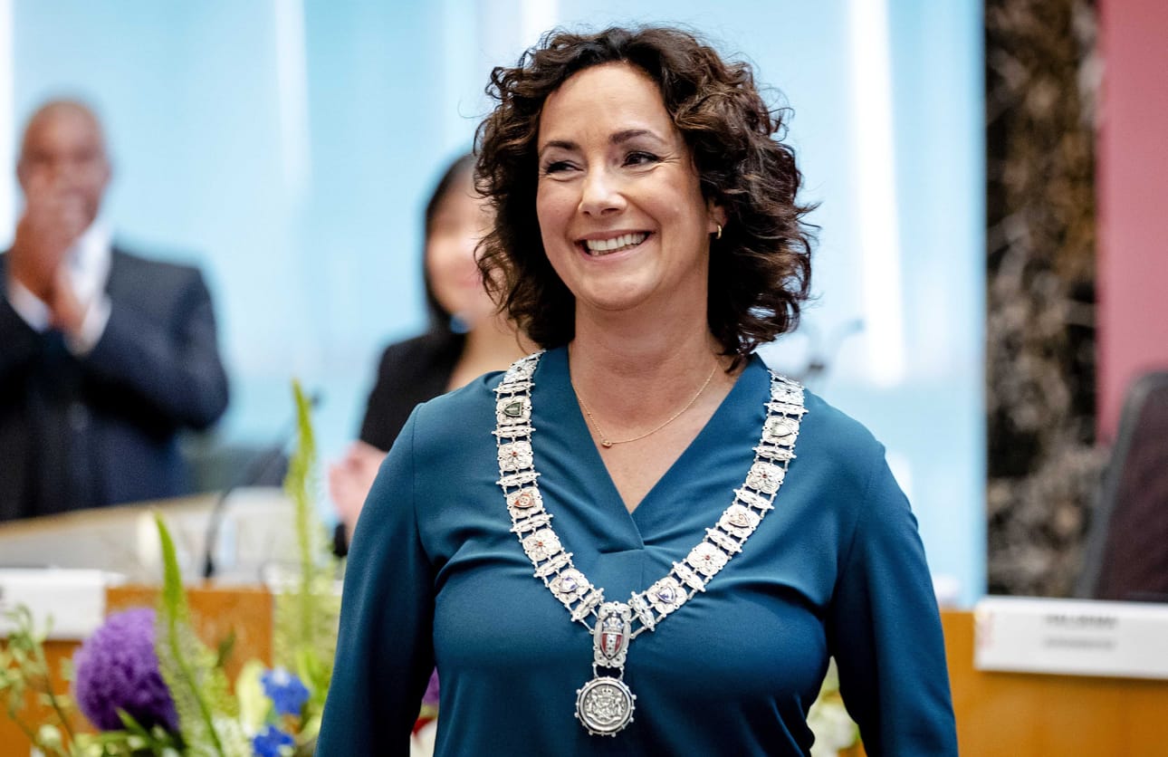 Femke Halsemasta tuli Amsterdamin pormestari vuosi sitten.